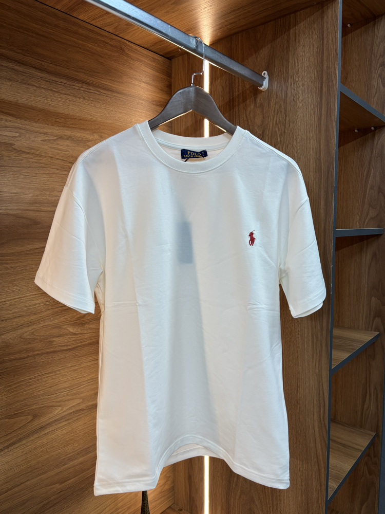 BEYAZ PREMIUM DÜZ YAKA POLO T - SHIRT