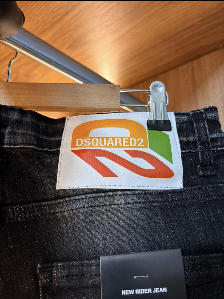 DSQUARED 02 PREMİUM PANTOLON(SİYAH TAŞLAMALI)