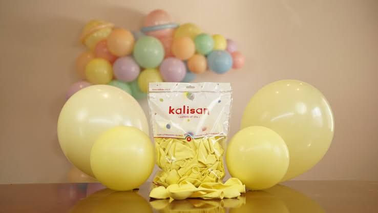 Kalisan 12" Makaron Sarı Balon 100'lü