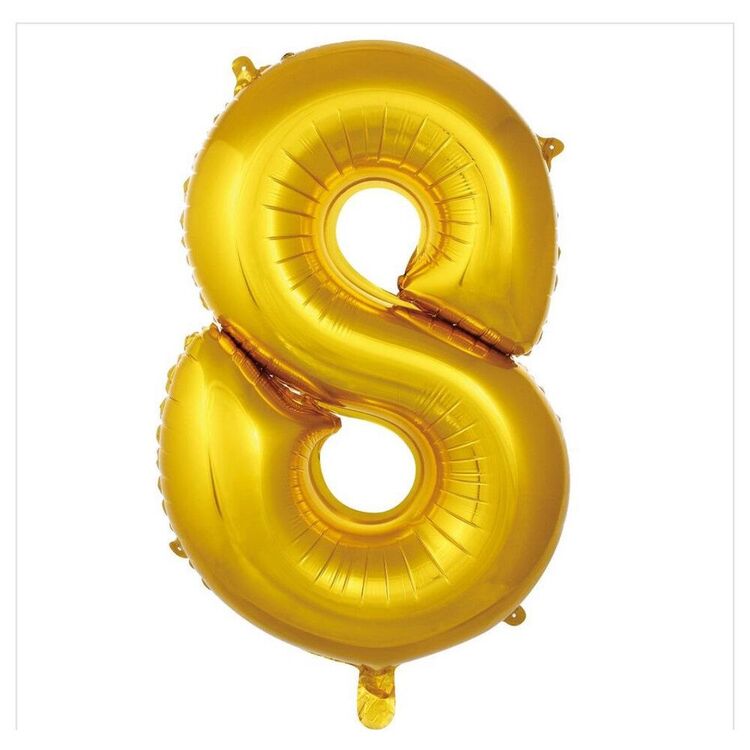 8 Rakam Folyo Balon 40'inç (100 Cm) 34" (76Cm) 16"(36Cm)