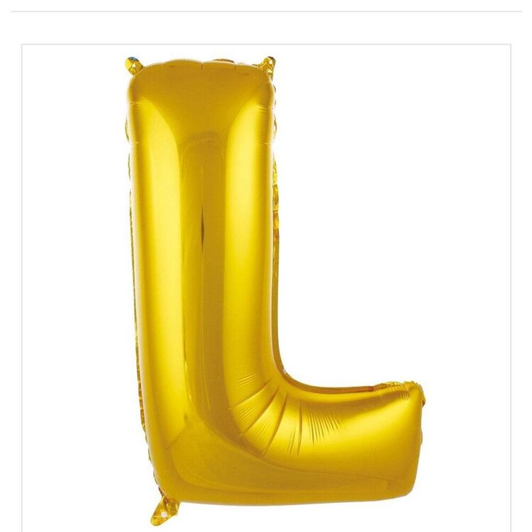 L Harfi Folyo Balon 40'inç (100 Cm) 34" (76Cm) 16"(36Cm)