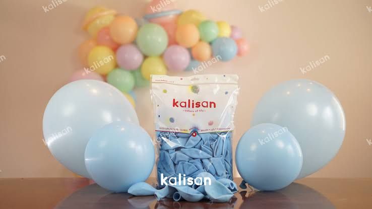 Kalisan 12" Makaron Mavi Balon 100'lü
