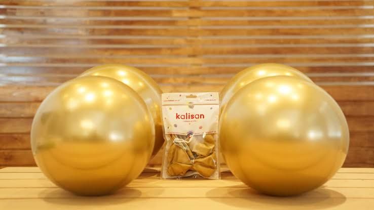 Kalisan 12" Krom Gold (mirror) Balon 50'li 