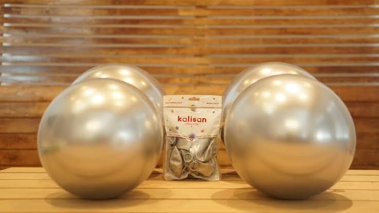 Kalisan 12" Krom Silver (mirror) Balon 50'li