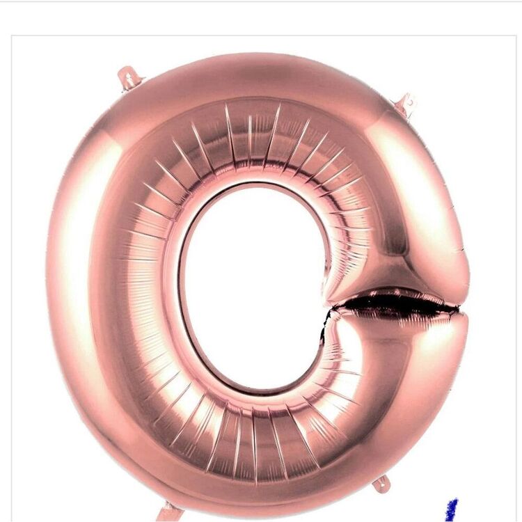 O Harfi Folyo Balon 40'inç (100 Cm) 34" (76Cm) 16"(36Cm)