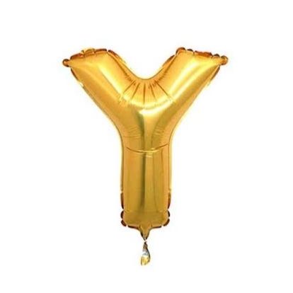 Y Harfi Folyo Balon 40'inç (100 Cm) 34" (76Cm) 16"(36Cm)