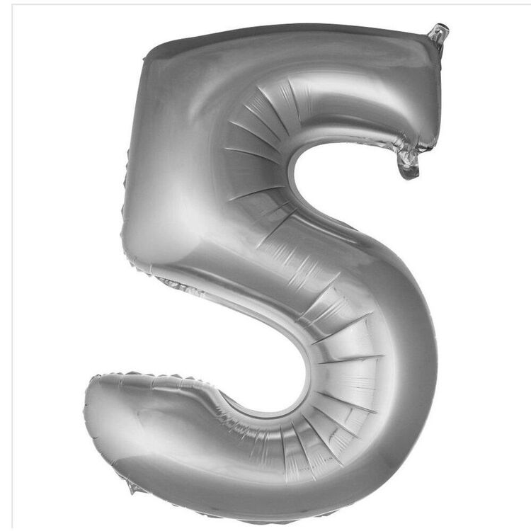 5 Rakam Folyo Balon 40'inç (100 Cm) 34" (76Cm) 16"(36Cm)