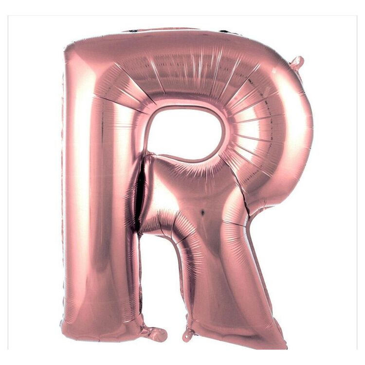 R Harfi Folyo Balon 40'inç (100 Cm) 34" (76Cm) 16"(36Cm)