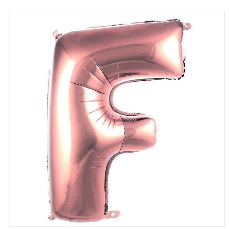 F Harfi Folyo Balon 40'inç (100 Cm) 34" (76Cm) 16"(36Cm)