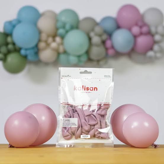 Kalisan 12" Retro Toz Pembe (Dusty Rose)Balon 100'lü