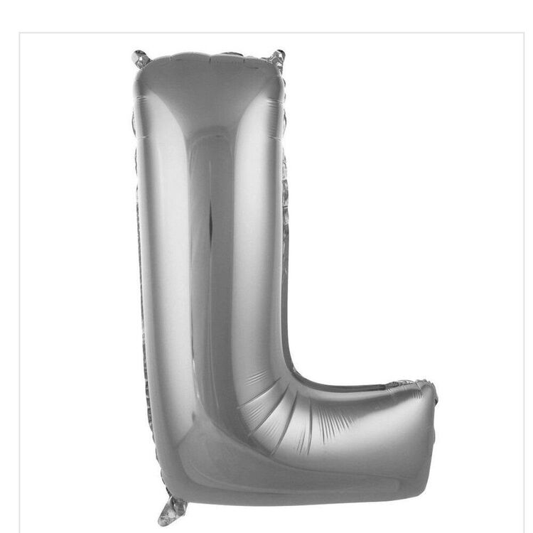 L Harfi Folyo Balon 40'inç (100 Cm) 34" (76Cm) 16"(36Cm)