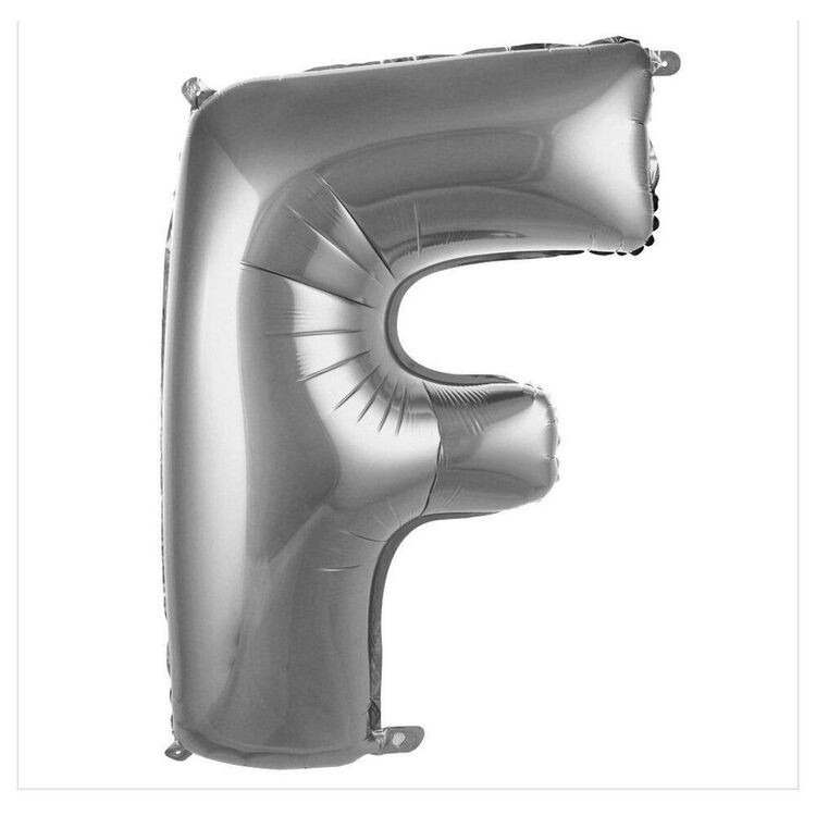 F Harfi Folyo Balon 40'inç (100 Cm) 34" (76Cm) 16"(36Cm)