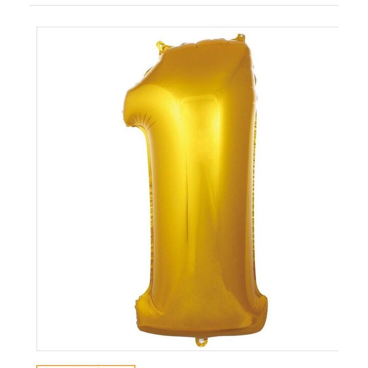 1 Rakam Folyo Balon 40'inç (100 Cm) 34" (76Cm) 16"(36Cm)