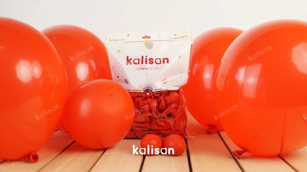 Kalisan 12" Lateks Kırmızı Balon 100'lü