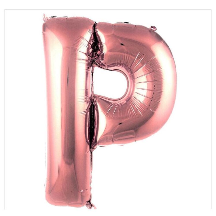 P Harfi Folyo Balon 40'inç (100 Cm) 34" (76Cm) 16"(36Cm)