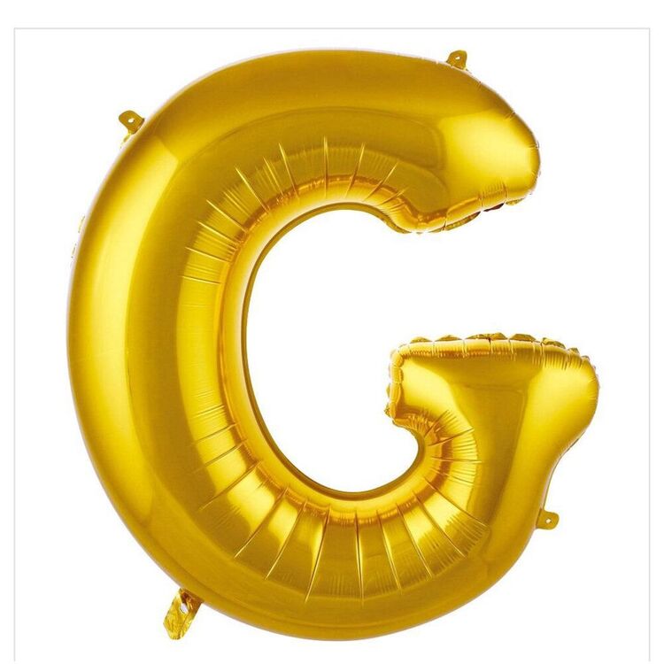 G Harfi Folyo Balon 40'inç (100 Cm) 34" (76Cm) 16"(36Cm)