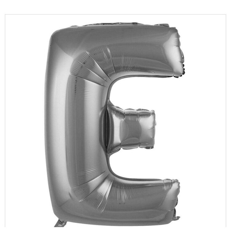E Harfi Folyo Balon 40'inç (100 Cm) 34" (76Cm) 16"(36Cm)