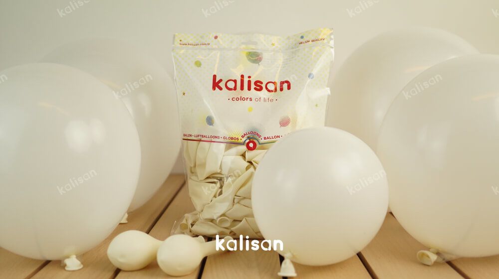Kalisan 12" Lateks Beyaz Balon 100'lü