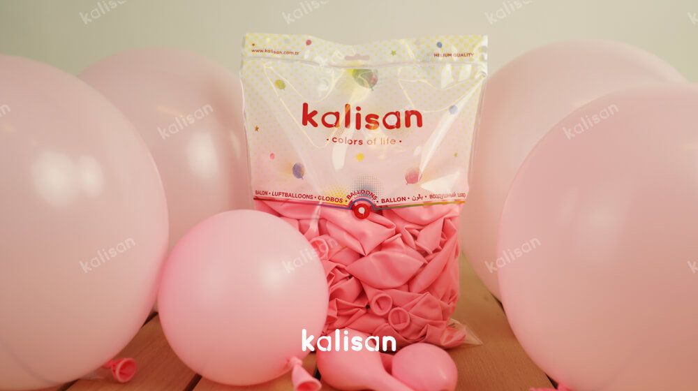 Kalisan 12" Lateks Açık Pembe Balon 100'lü