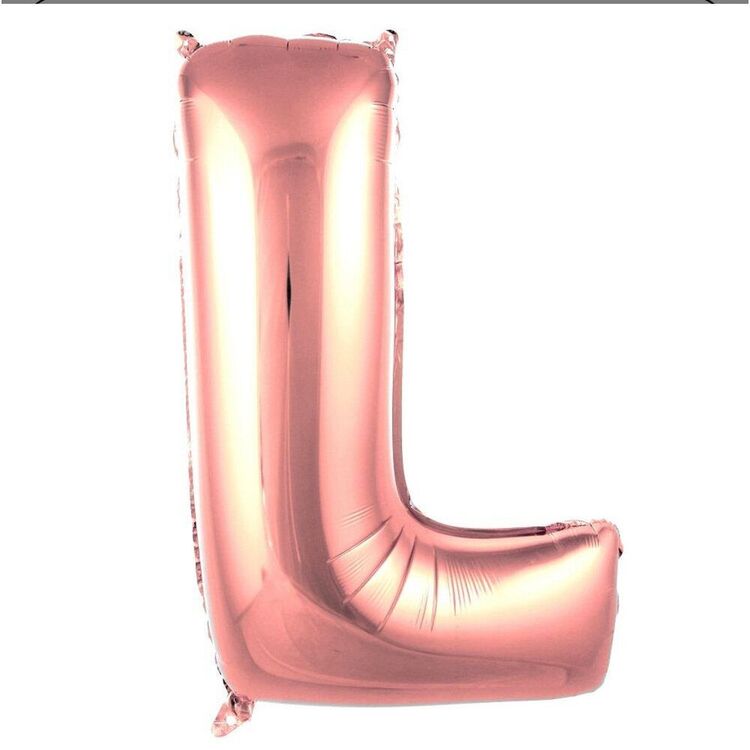 L Harfi Folyo Balon 40'inç (100 Cm) 34" (76Cm) 16"(36Cm)