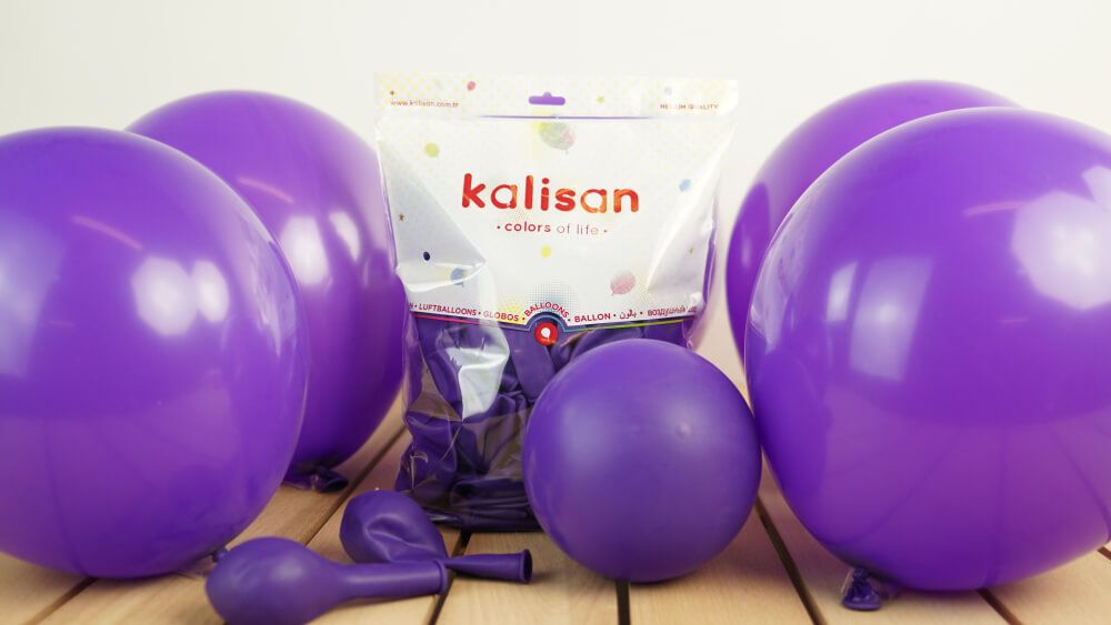 Kalisan 12" Lateks Mor (Violet) Balon 100'lü