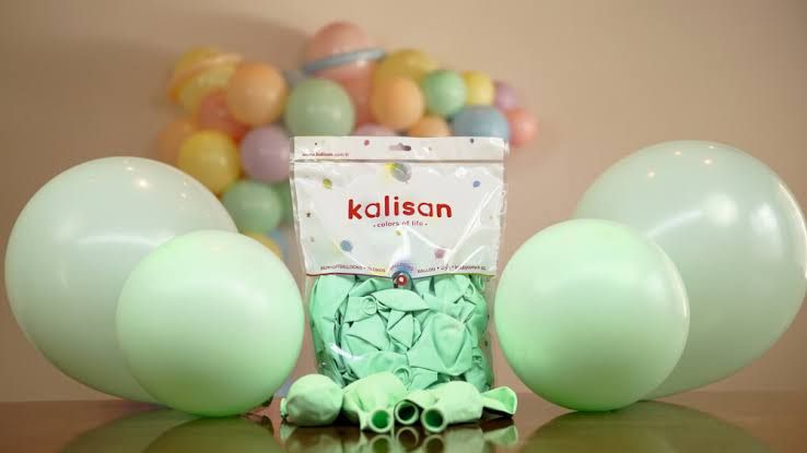 Kalisan 12" Makaron Yeşil Balon 100'lü