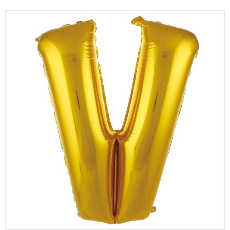 V Harfi Folyo Balon 40'inç (100 Cm) 34" (76Cm) 16"(36Cm)