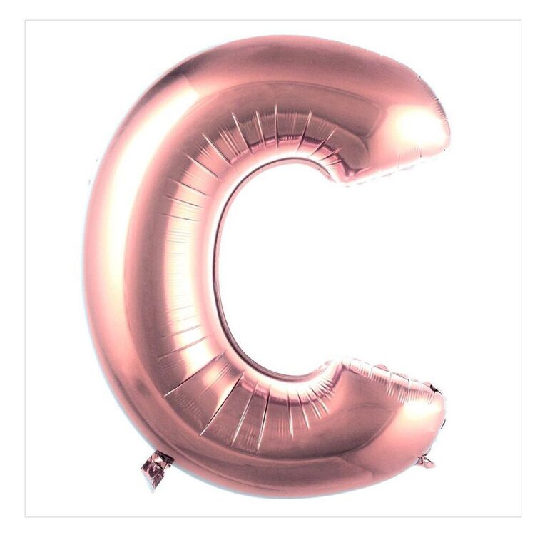 C Harfi Folyo Balon 40'inç (100 Cm) 34" (76Cm) 16"(36Cm)