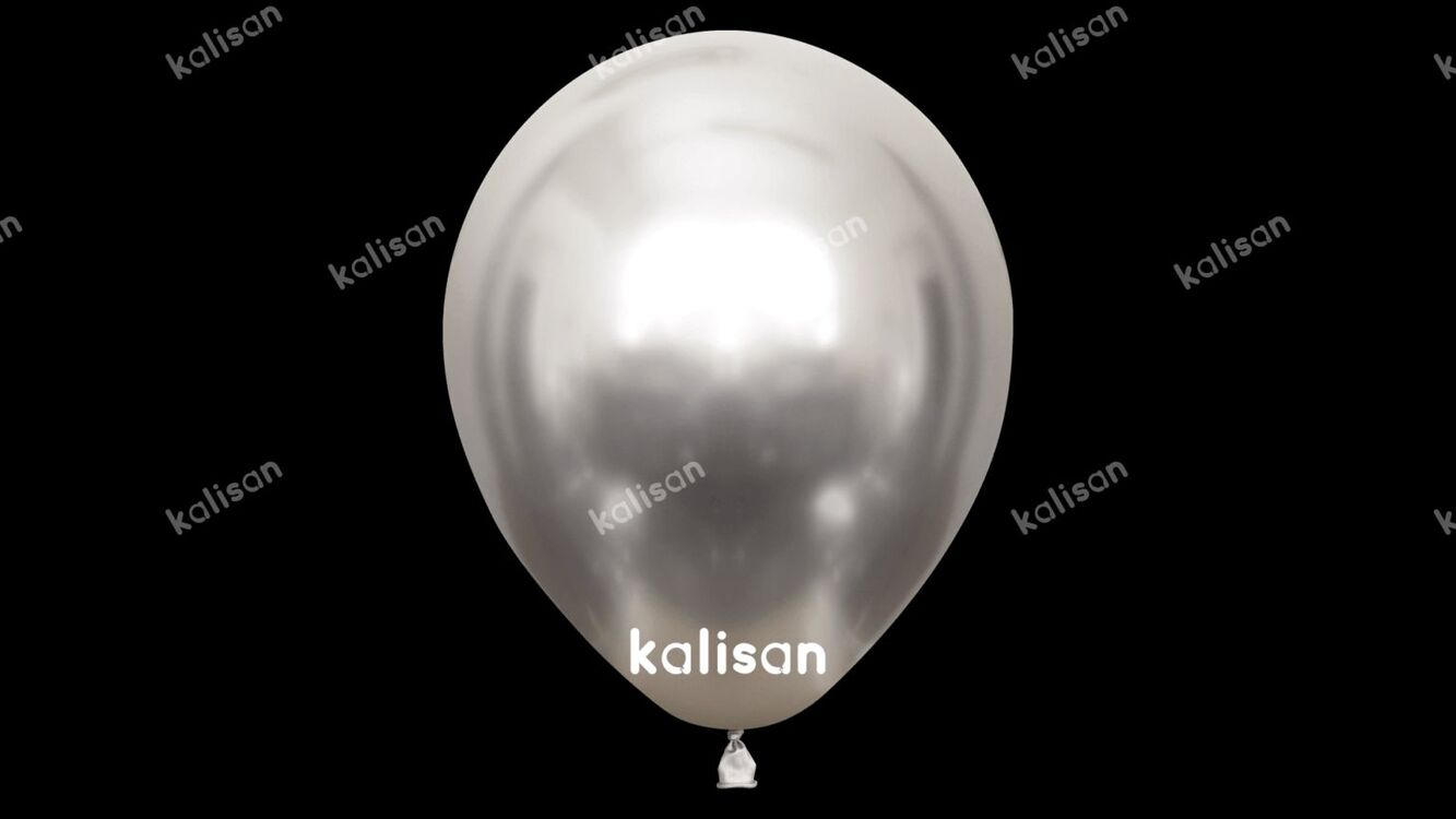 Kalisan 12" Krom Silver (mirror) Balon 50'li