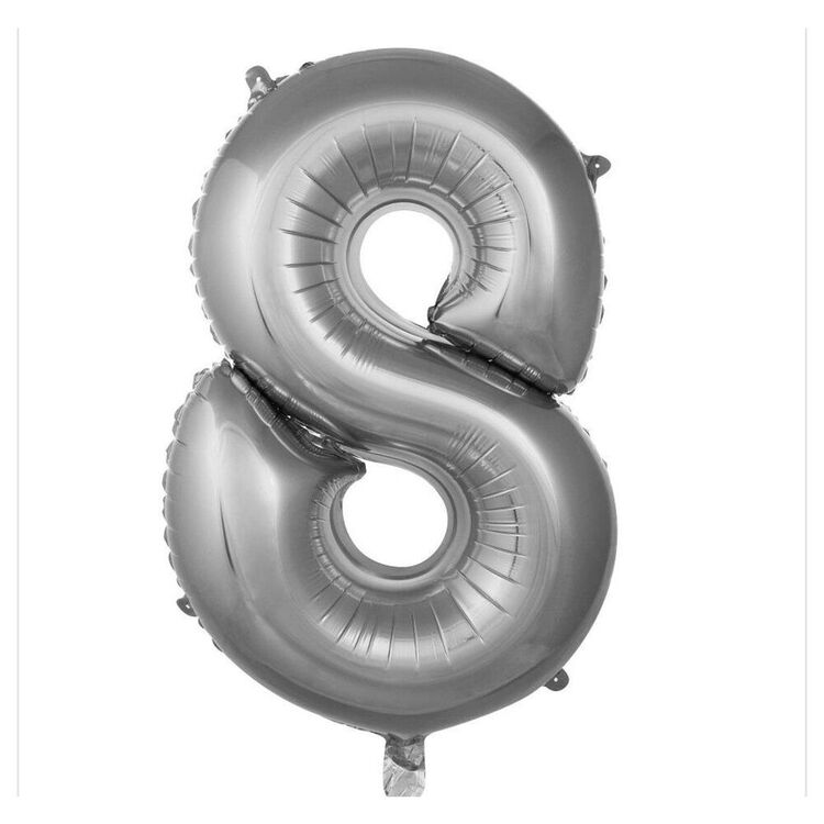 8 Rakam Folyo Balon 40'inç (100 Cm) 34" (76Cm) 16"(36Cm)