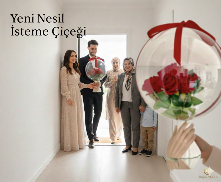 Kırmızı Gül Balon Aranjmanı