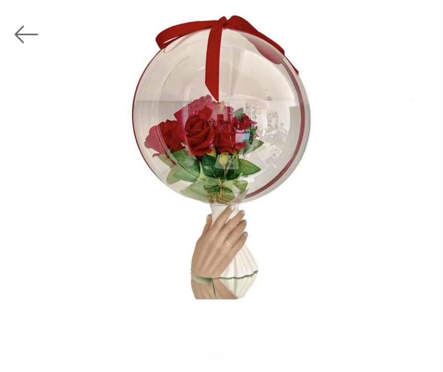 Kırmızı Gül Balon Aranjmanı