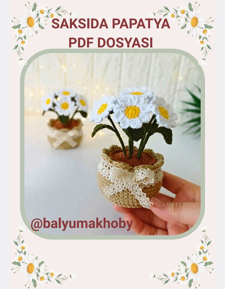 Saksıda Papatya Pdf Tarifi