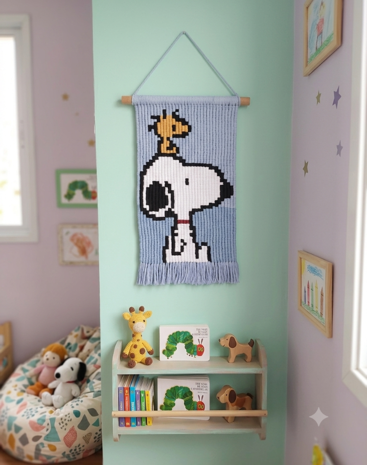 Snoopy Duvar Halısı