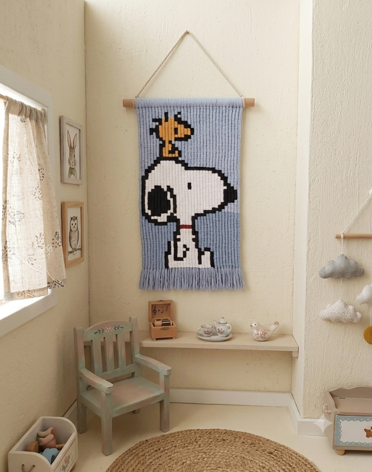 Snoopy Duvar Halısı