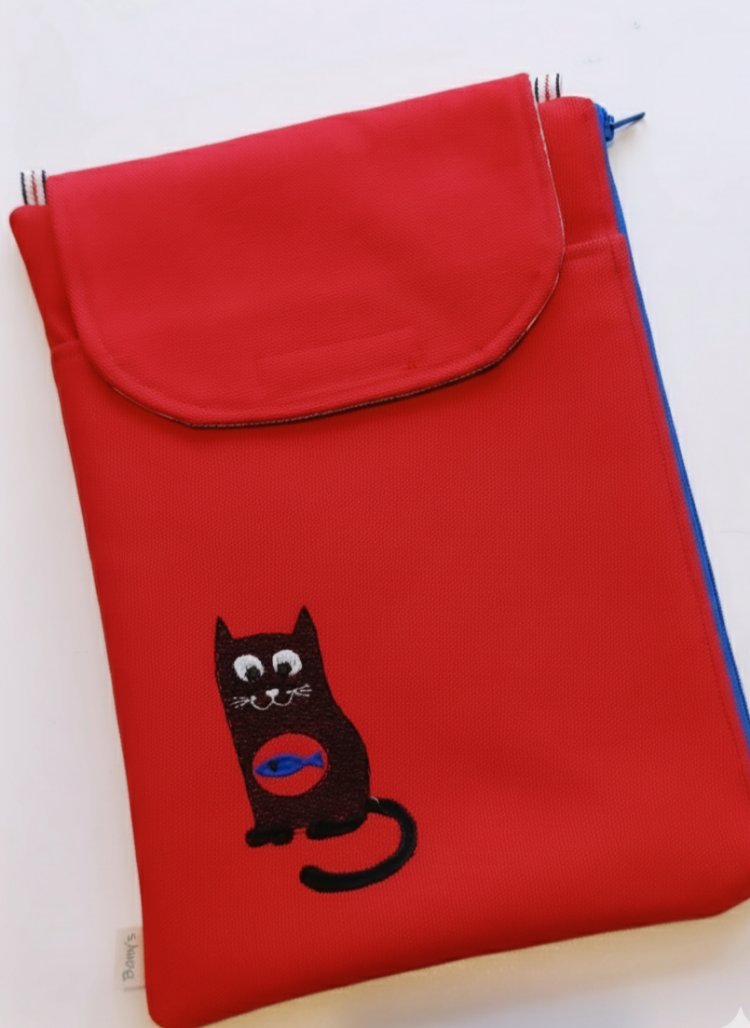 balık yutmuş kedi tablet çantası