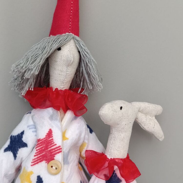 man with bunny 