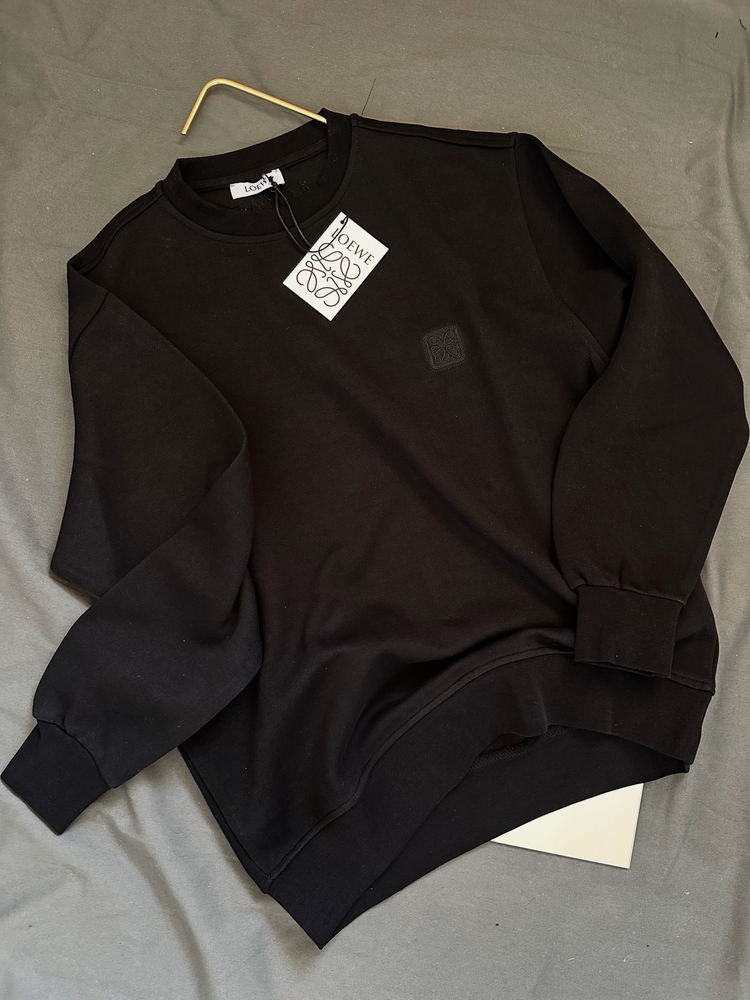 Loewe nakış logo sweatshirt 