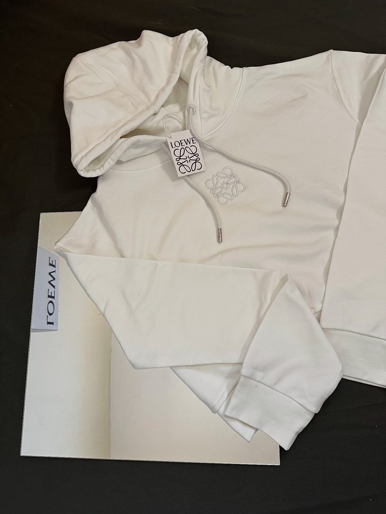 Loewe kadın kısa sweatshirt 