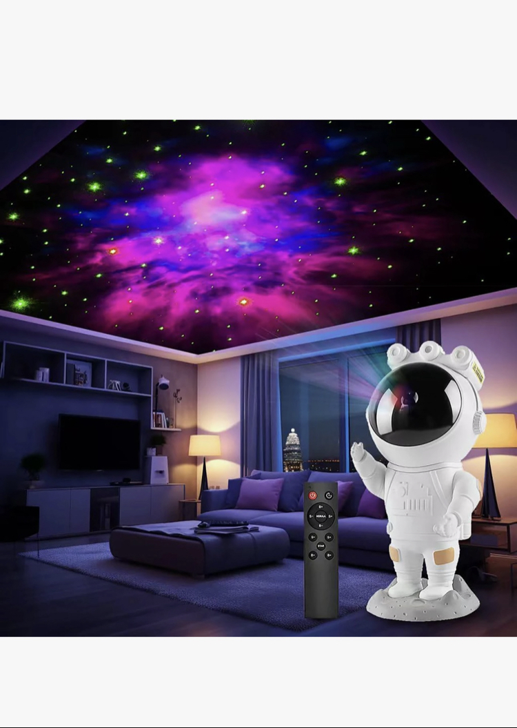 Gece Lambası Astronot Projektör