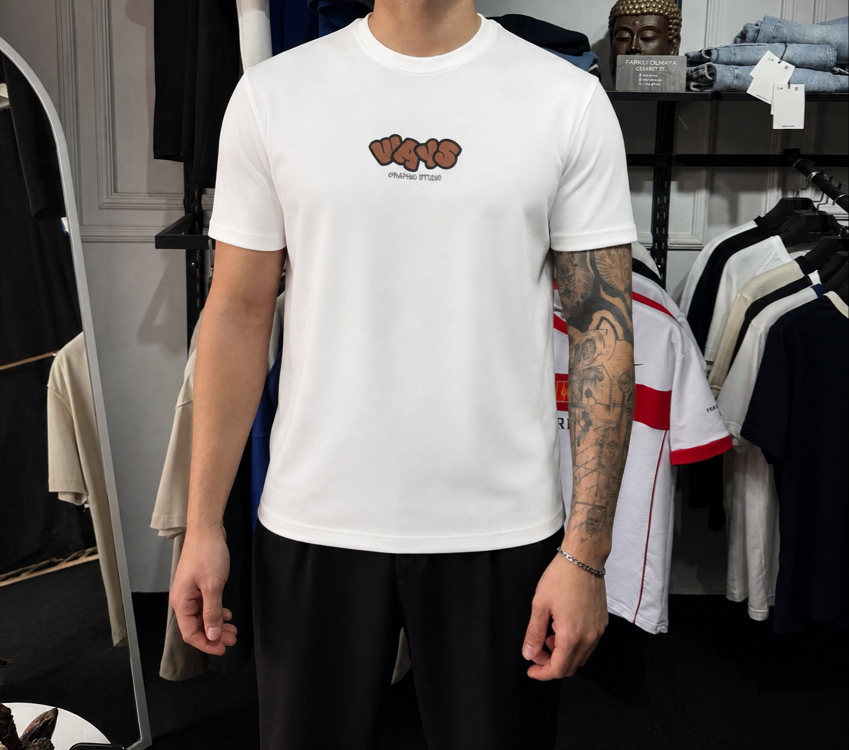 Barch Fashion “Good Ways” T-Shirt (Beyaz)