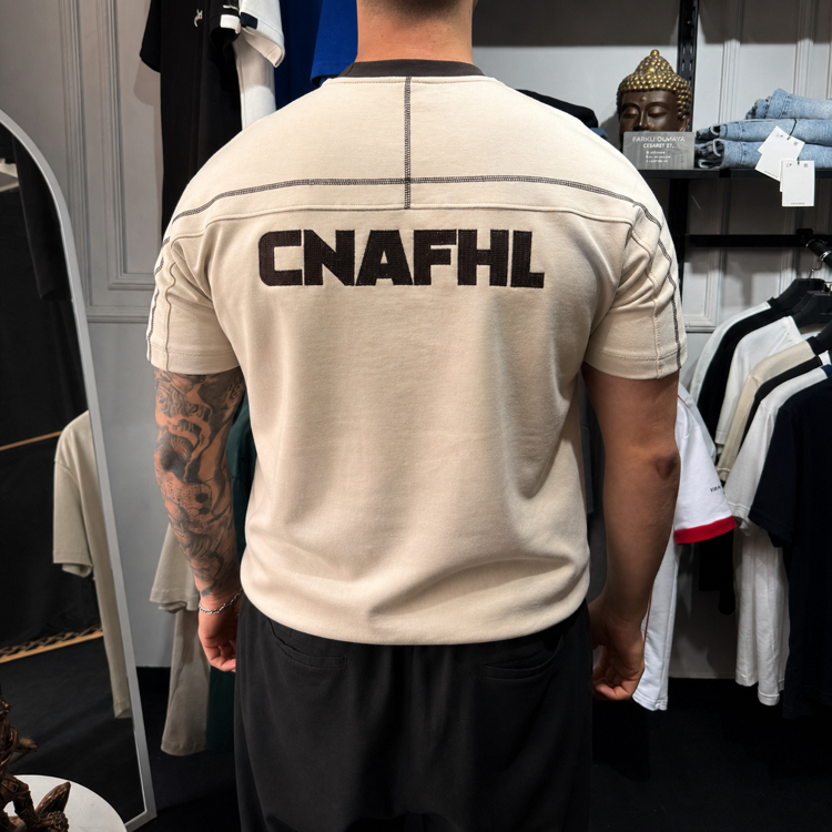 Barch Fashion “CNAFHL” T-Shirt (Krem)