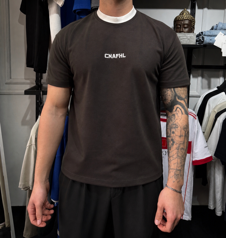 Barch Fashion “CNAFHL” T-Shirt (Kahverengi)