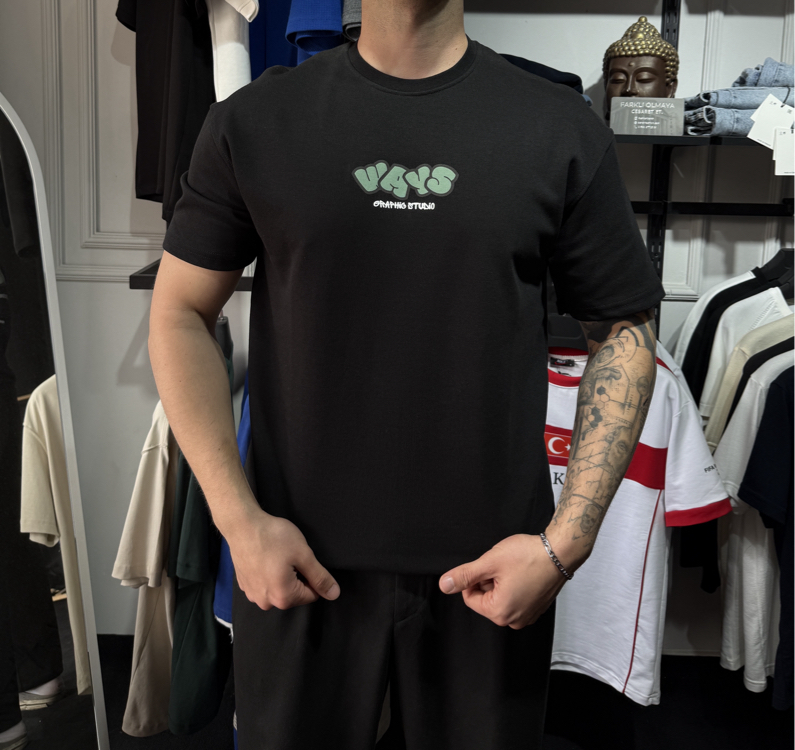 Barch Fashion “Good Ways” T-Shirt (Siyah)