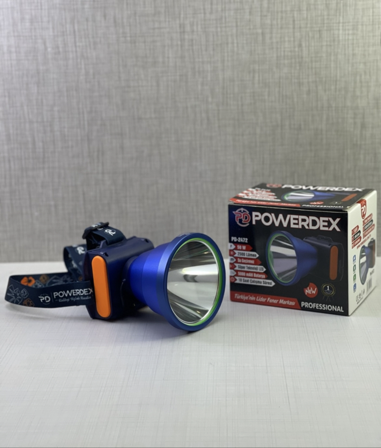 Powerdex PD-2472 2500 Lümen 50 W Zoomsuz Kafa Feneri
