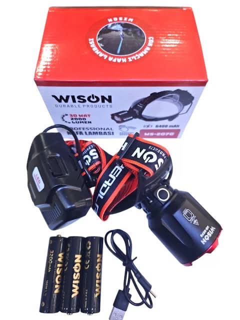 Wison WS-2070 2000 Lumen Hareket Sensörlü Kafa Lambası
