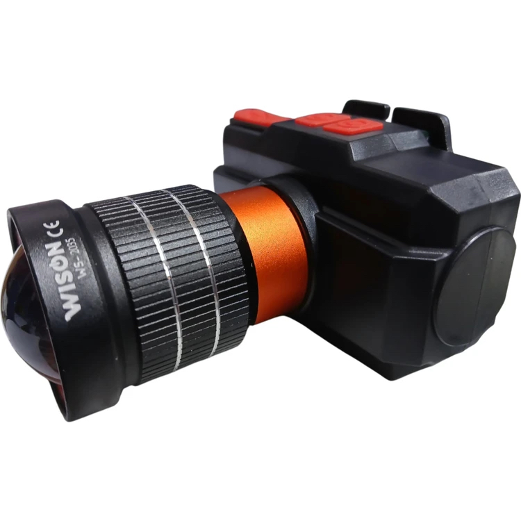 Wison Ws-2035 1500 Lümen 15W Teleskobik Zoomlu Şarjlı Kafa Lambası