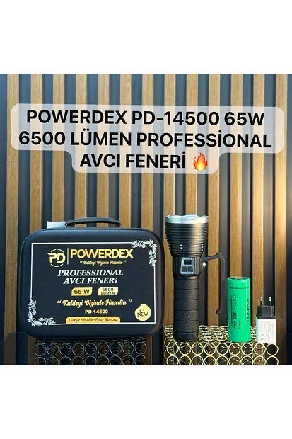 Powerdex Pd-14500 65W 6500 Lümen Profosyonel El Feneri