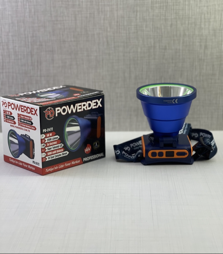 Powerdex PD-2472 2500 Lümen 50 W Zoomsuz Kafa Feneri