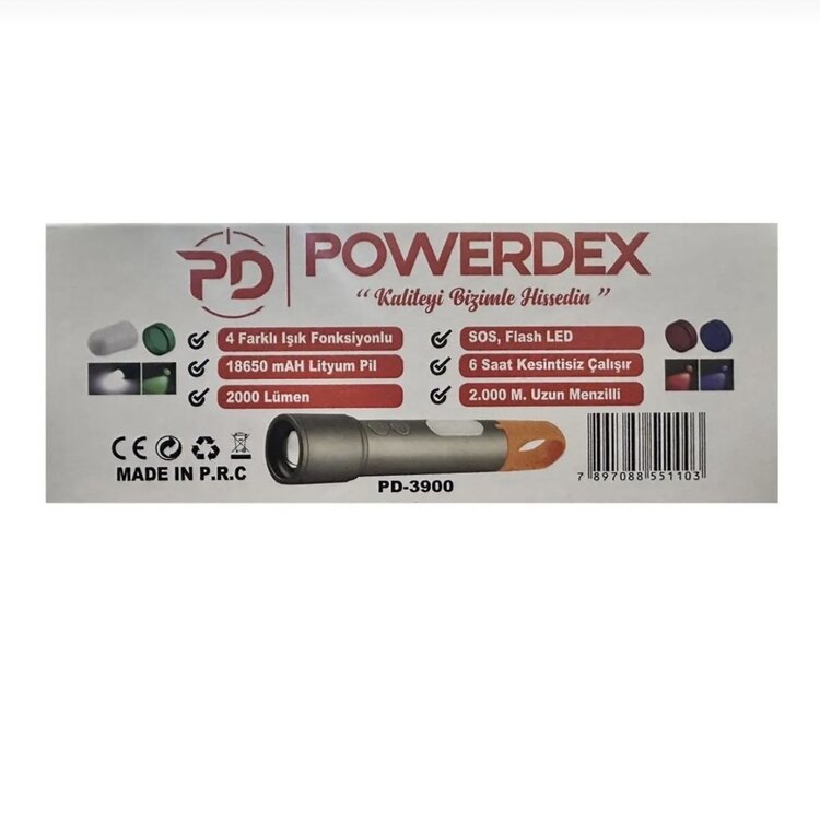 Powerdex Zoomlu El Feneri & Kamp Lambası